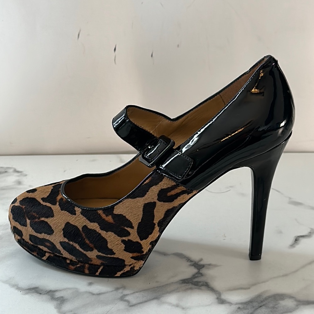 New- Nine West animal print heels - Picture 9 of 16